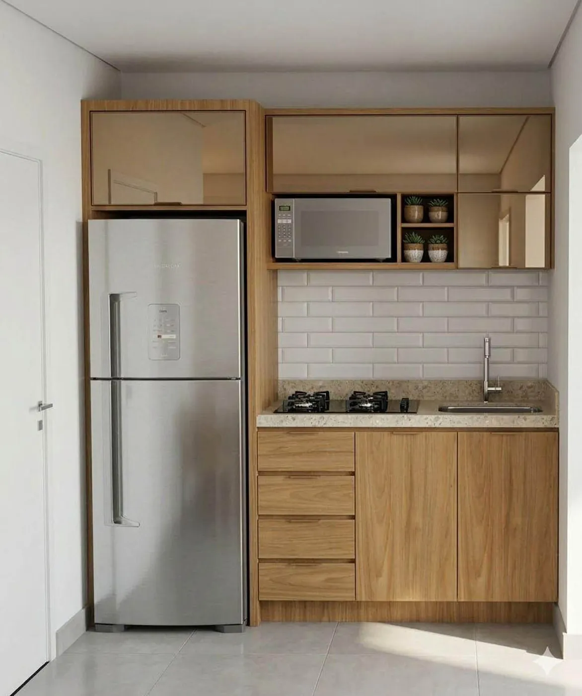 Cozinha planejada do Residencial Vitória
