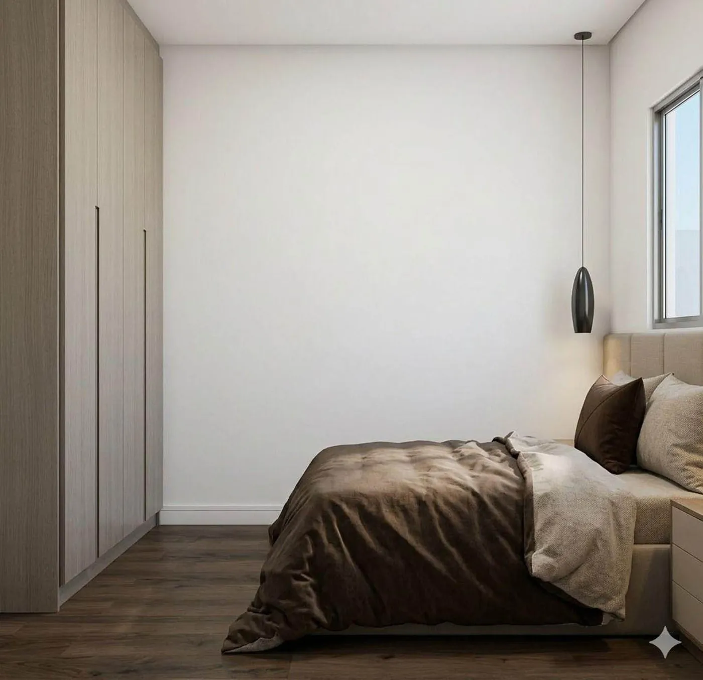 Quarto com guarda-roupa planejado
